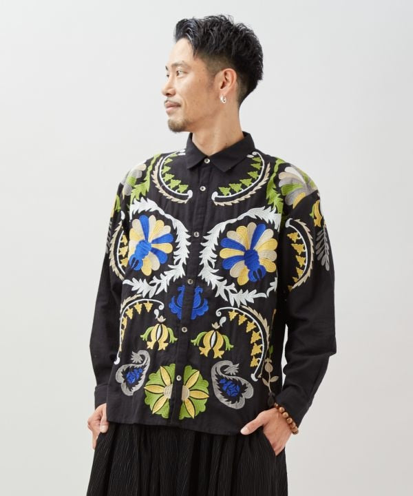 Statement Embroidery Bohemian Style Shirt