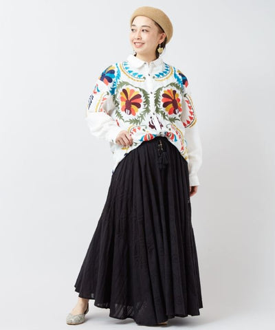 Statement Embroidery Bohemian Style Shirt