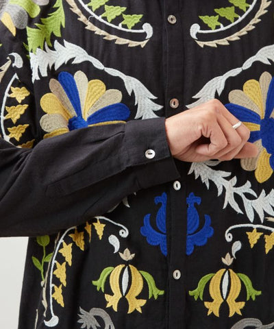 Statement Embroidery Bohemian Style Shirt