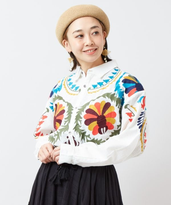 Statement Embroidery Bohemian Style Shirt