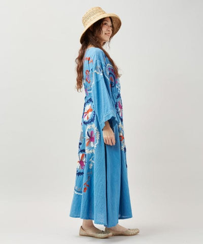 Statement Embroidery Bohemian Crossover Dress