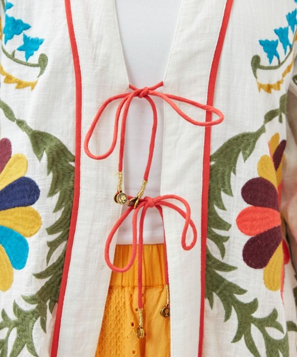 Statement Embroidery Bohemian Cardigan
