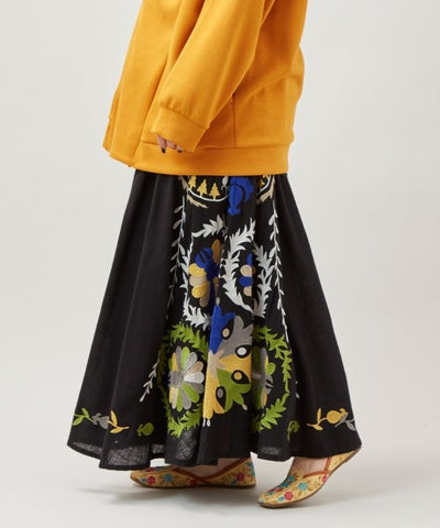 Ethnic Embroidered Long Skirt