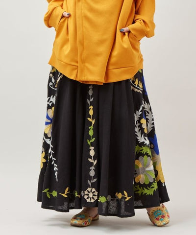 Ethnic Embroidered Long Skirt