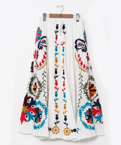 Ethnic Embroidered Long Skirt