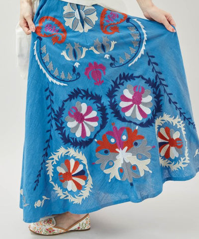 Ethnic Embroidered Long Skirt