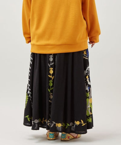 Ethnic Embroidered Long Skirt