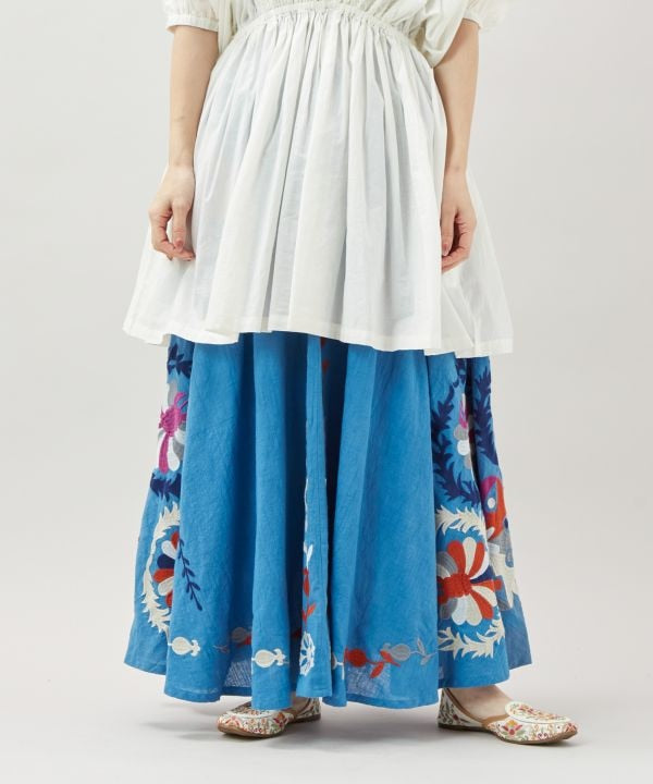 Ethnic Embroidered Long Skirt