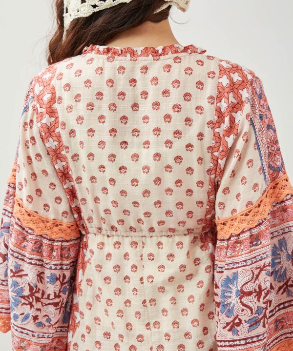 Bohemian Block Print Dress