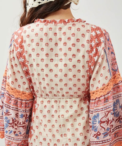 Bohemian Block Print Dress