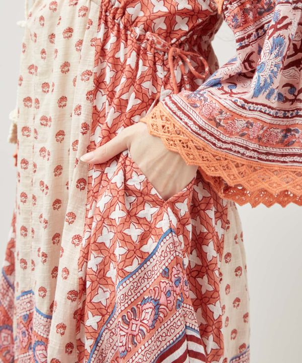 Bohemian Block Print Dress
