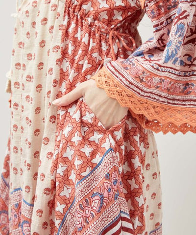 Bohemian Block Print Dress
