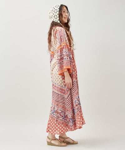 Bohemian Block Print Dress