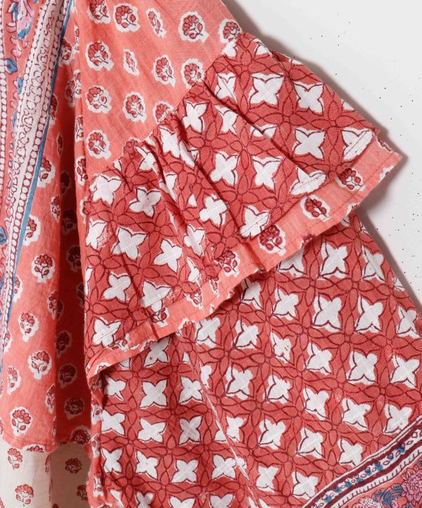 Bohemian Block Print Blouse