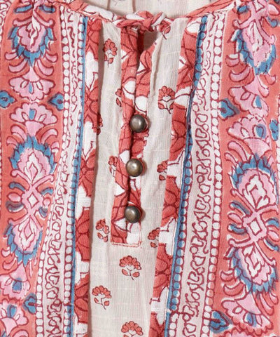 Bohemian Block Print Blouse