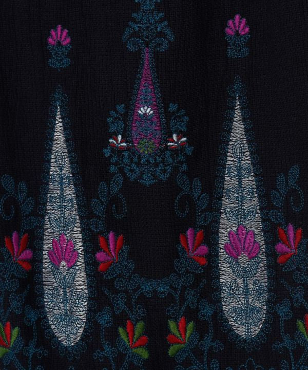 Embroidered Straight Pants Pants & Shorts by AMINA - Ametsuchi