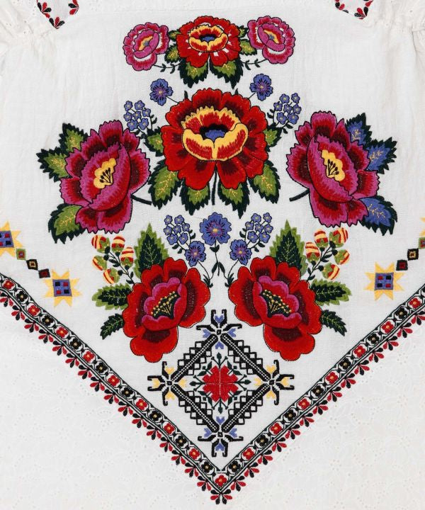 Roma Rose Embroidery Dress Dresses by AMINA - Ametsuchi