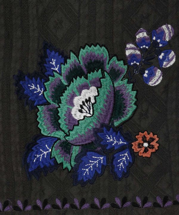Roma Rose Embroidered Men Shirt by AMINA - Ametsuchi