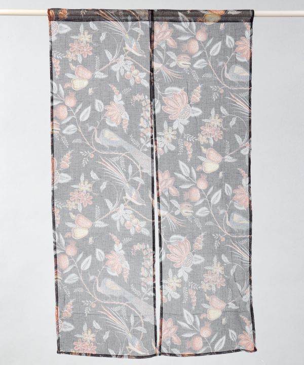 Floral Birds Noren Curtain