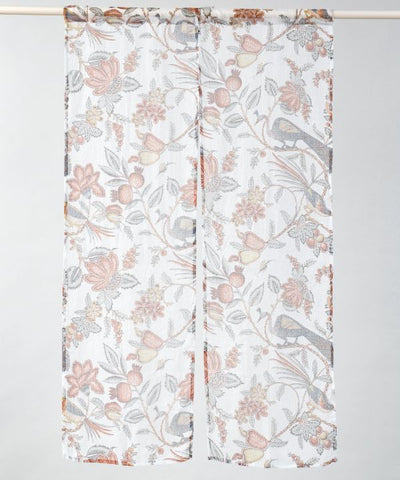 Floral Birds Noren Curtain
