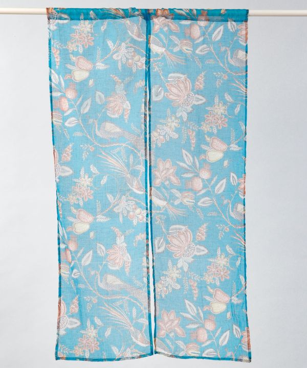Floral Birds Noren Curtain