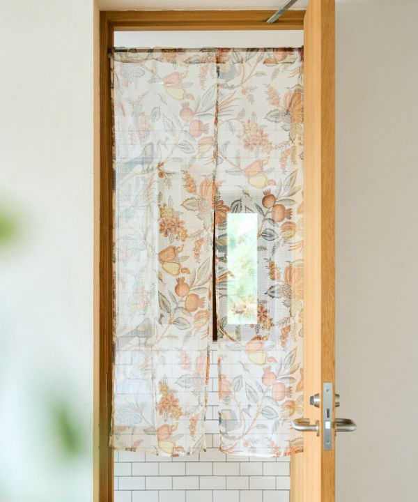 Floral Birds Noren Curtain