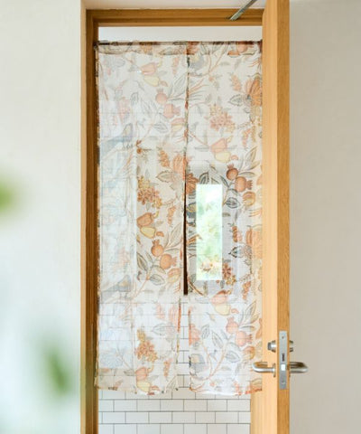 Floral Birds Noren Curtain