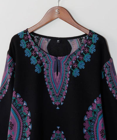 Dashiki Embroidery Ethnic Cotton Top