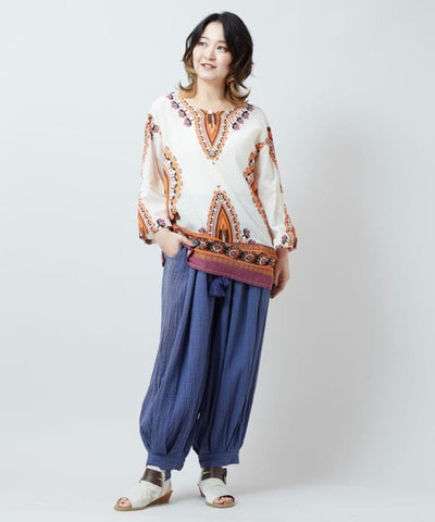 Dashiki Embroidery Ethnic Cotton Top