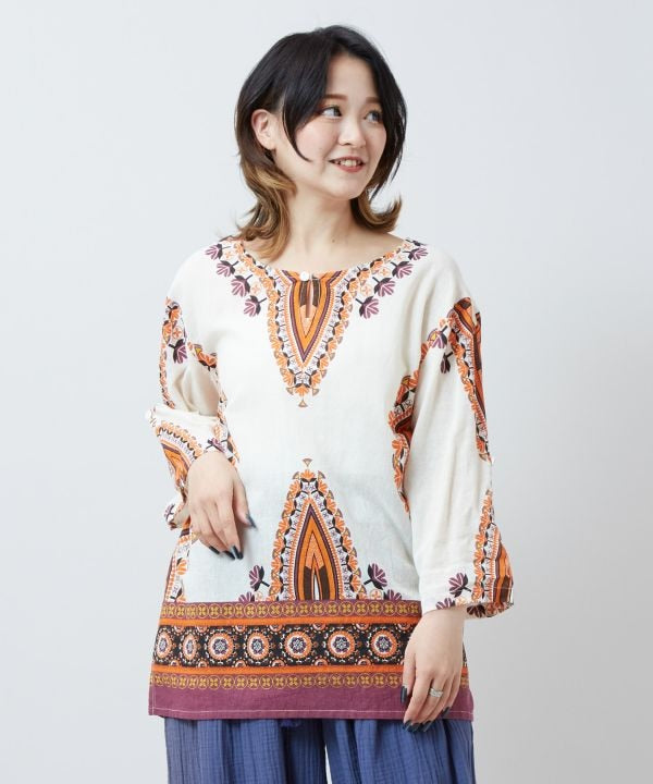 Dashiki Embroidery Ethnic Cotton Top