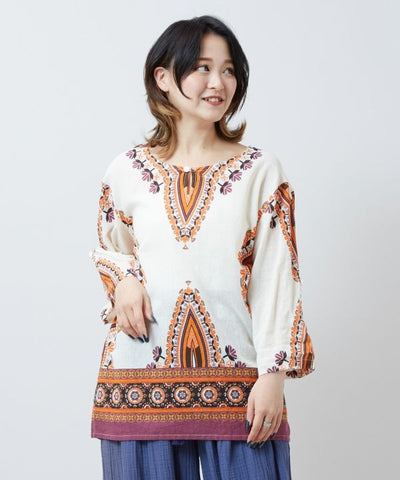 Dashiki Embroidery Ethnic Cotton Top