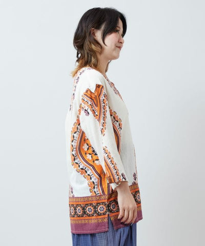 Dashiki Embroidery Ethnic Cotton Top