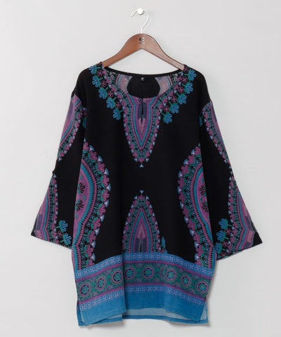 Dashiki Embroidery Ethnic Cotton Top