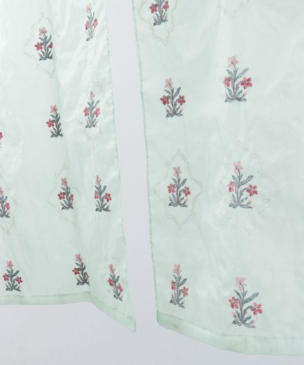 Floral Sheer Noren Curtain