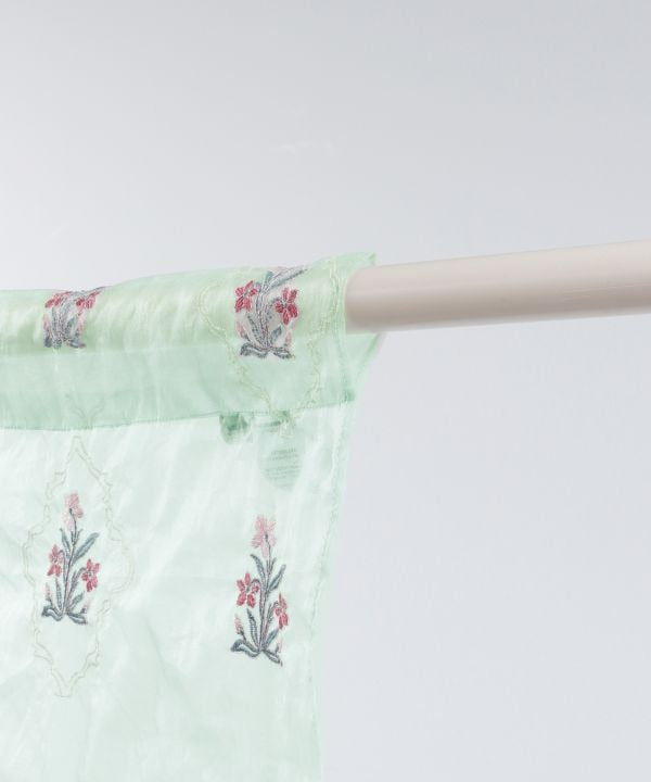 Floral Sheer Noren Curtain