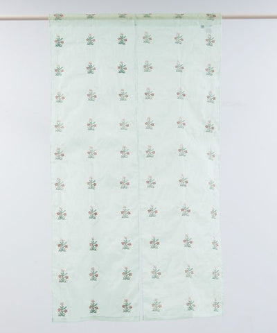 Floral Sheer Noren Curtain