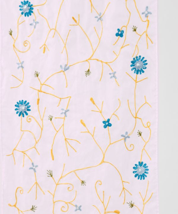 Floral Sheer Noren Curtain