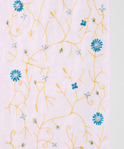 Floral Sheer Noren Curtain