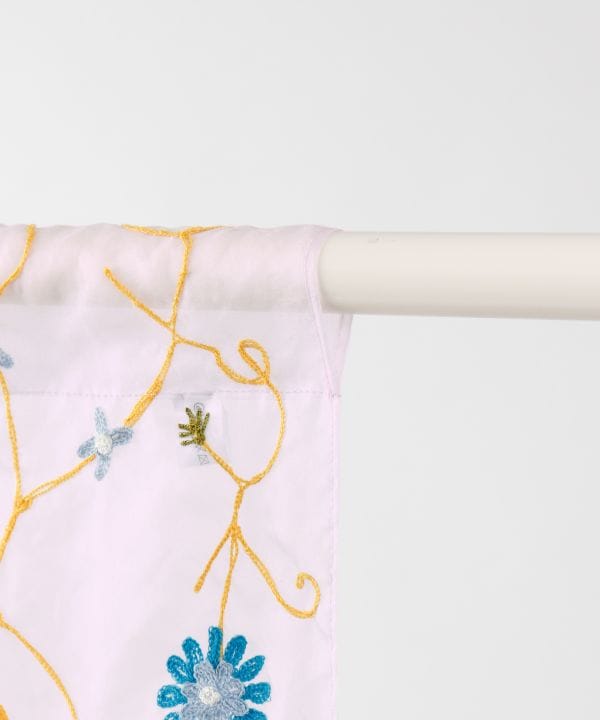 Floral Sheer Noren Curtain