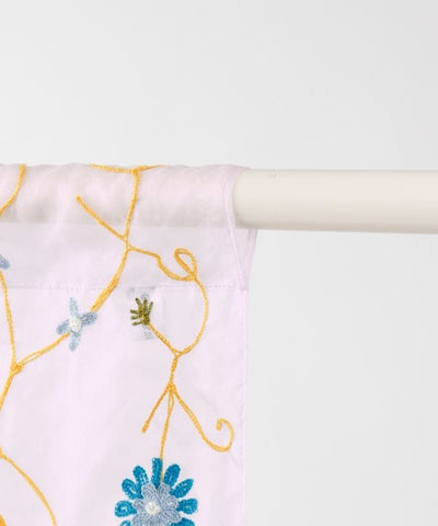 Floral Sheer Noren Curtain