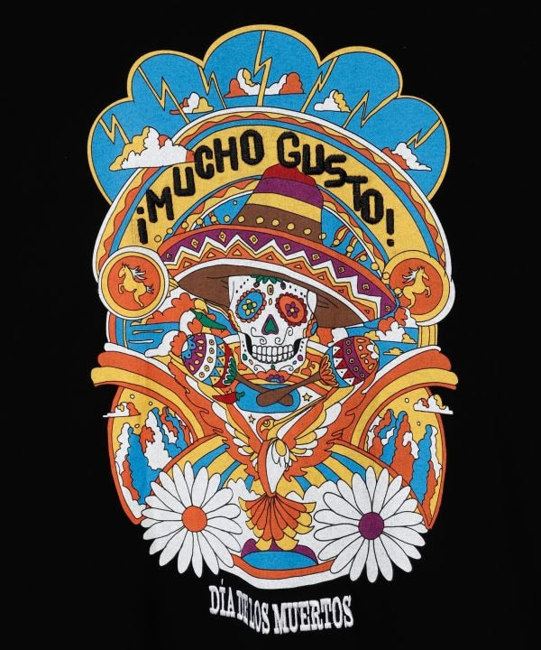Calavera Print T-Shirt by AMINA - Ametsuchi
