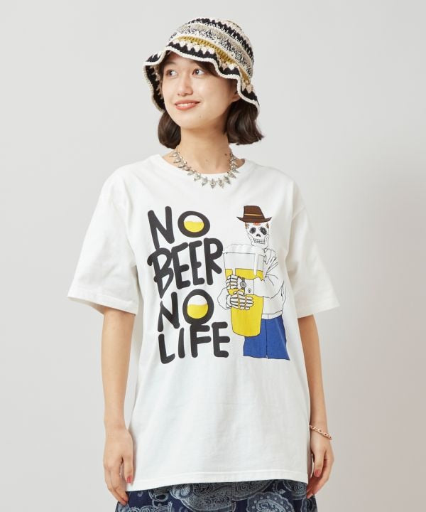 Beer Calavera T-Shirt by AMINA - Ametsuchi