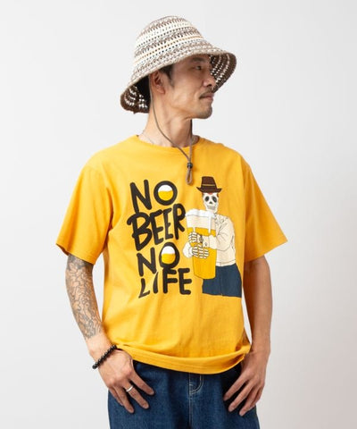 Beer Calavera T-Shirt by AMINA - Ametsuchi