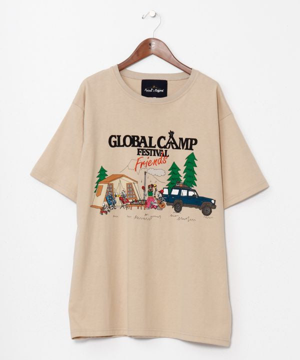 Ogawa×grn×Amina Calavera Print T-Shirt