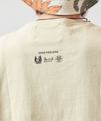 Ogawa×grn×Amina Calavera Print T-Shirt Tops by AMINA - Ametsuchi