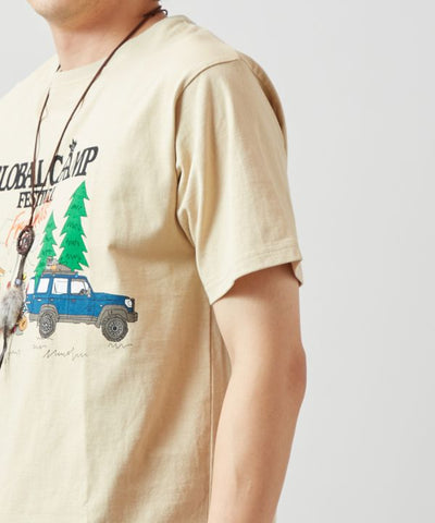 Ogawa×grn×Amina Calavera Print T-Shirt Tops by AMINA - Ametsuchi