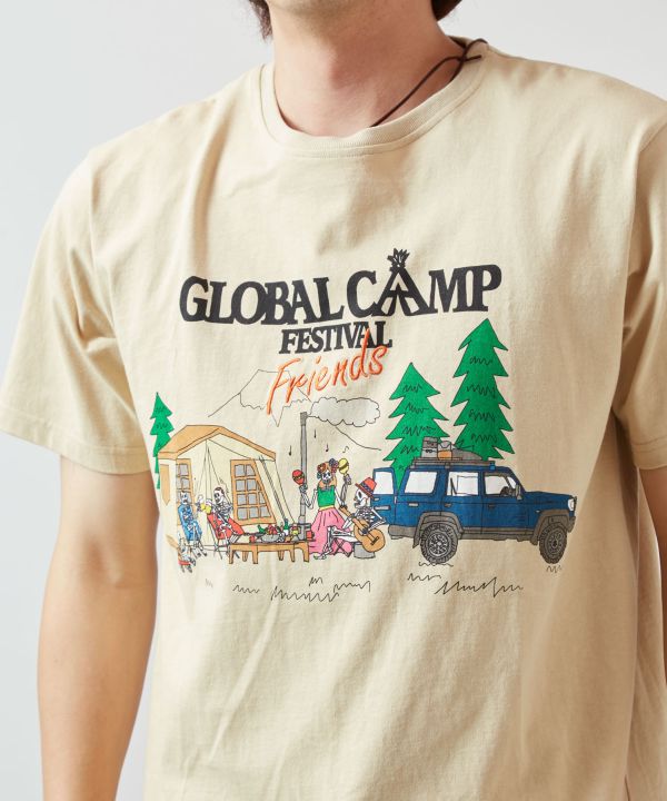 Ogawa×grn×Amina Calavera Print T-Shirt Tops by AMINA - Ametsuchi