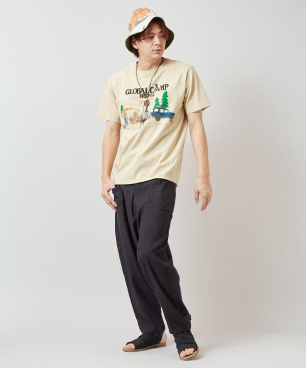 Ogawa×grn×Amina Calavera Print T-Shirt Tops by AMINA - Ametsuchi