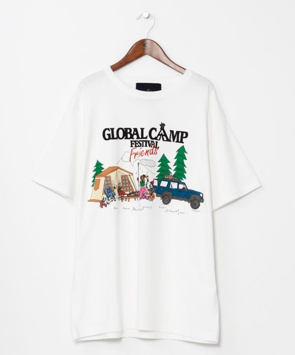 Ogawa×grn×Amina Calavera Print T-Shirt Tops by AMINA - Ametsuchi