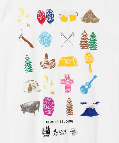 Ogawa×grn×Amina Calavera Camp T-Shirt Tops by AMINA - Ametsuchi